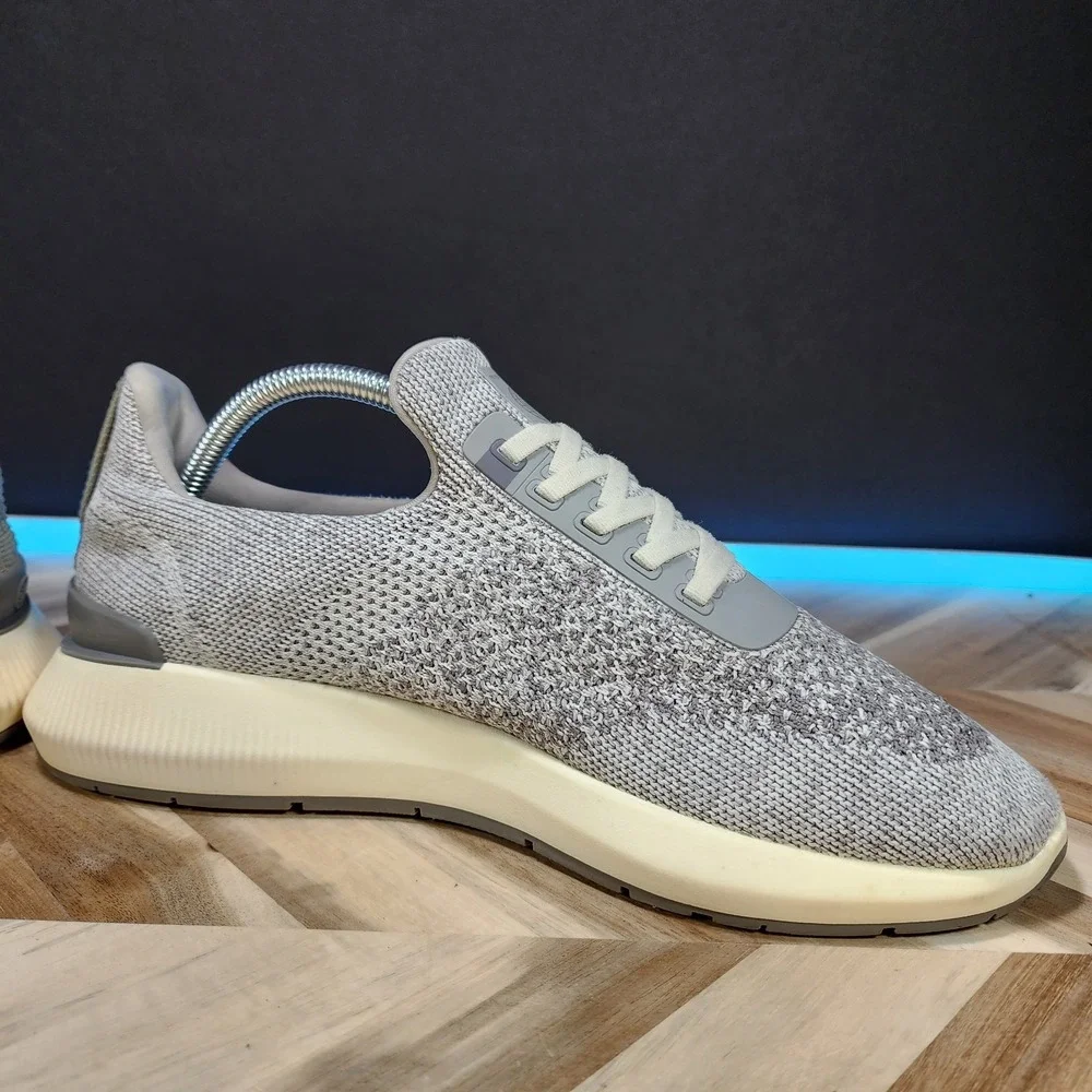 Peter Millar Hyperlight Apollo Moon Gray Knit Slip On Shoe Sneaker Men's 9